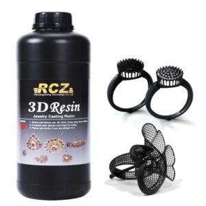 RCZ High Wax Jewelry Castable Black 3D Printer Resin 405nm for LCD DLP Printer Resin