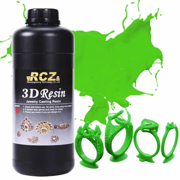 RCZ High Wax Jewelry Castable Black 3D Printer Resin 405nm for LCD DLP Printer Resin - Image 3