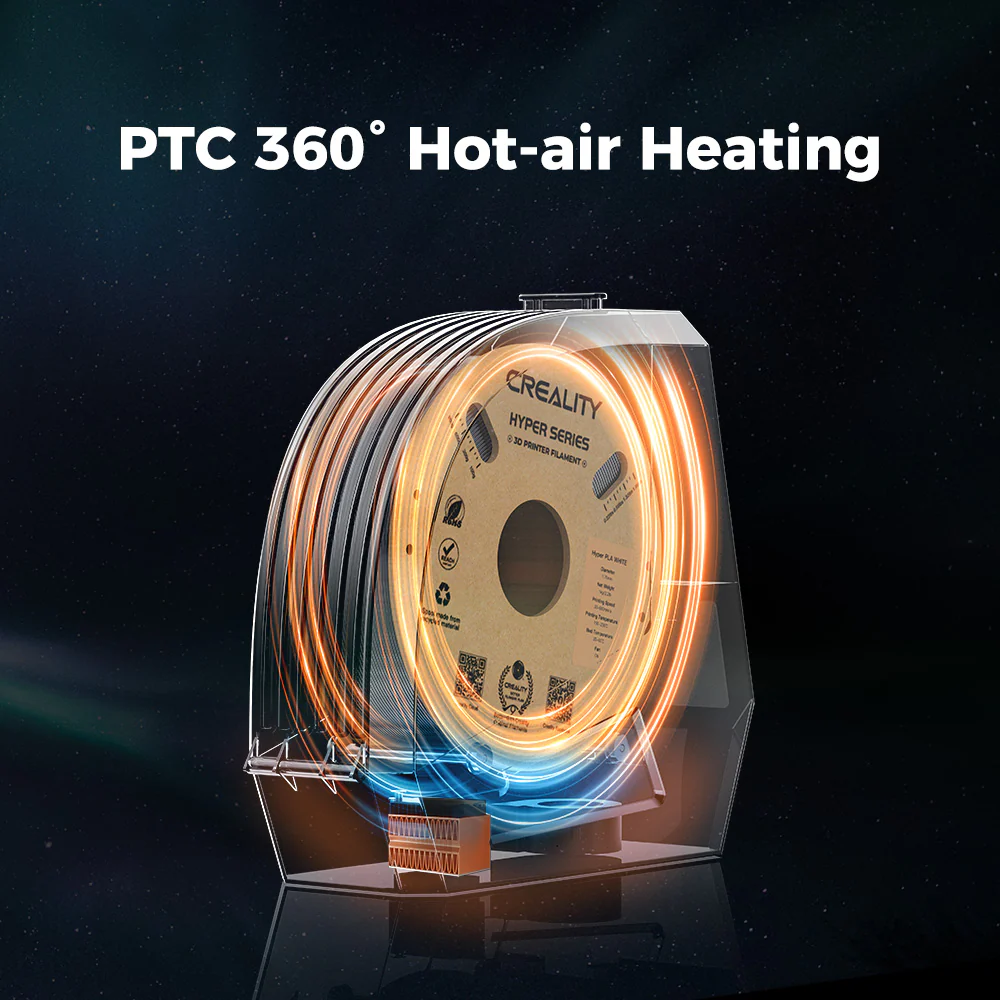 Creality Space Pi Filament Dryer - Intelligent Temperature Control Spool Holder - 3D Printing Filament Dehydrator & Moisture Absorber - Image 6