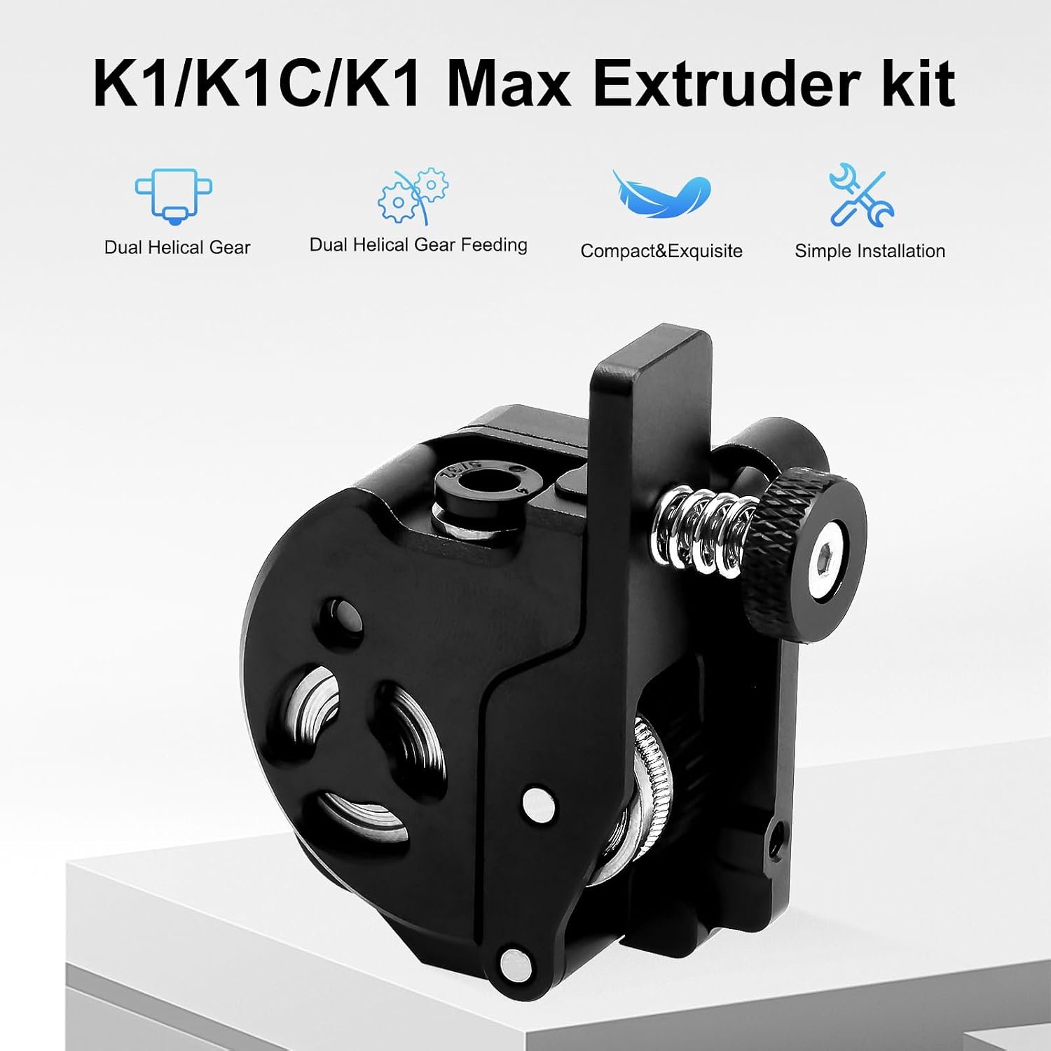 Upgrade High Speed Extrusion Kit Dual Gear Feeding Extrusion Mechanism Kit for K1/K1 Max/K1C 3D Printer - Image 3
