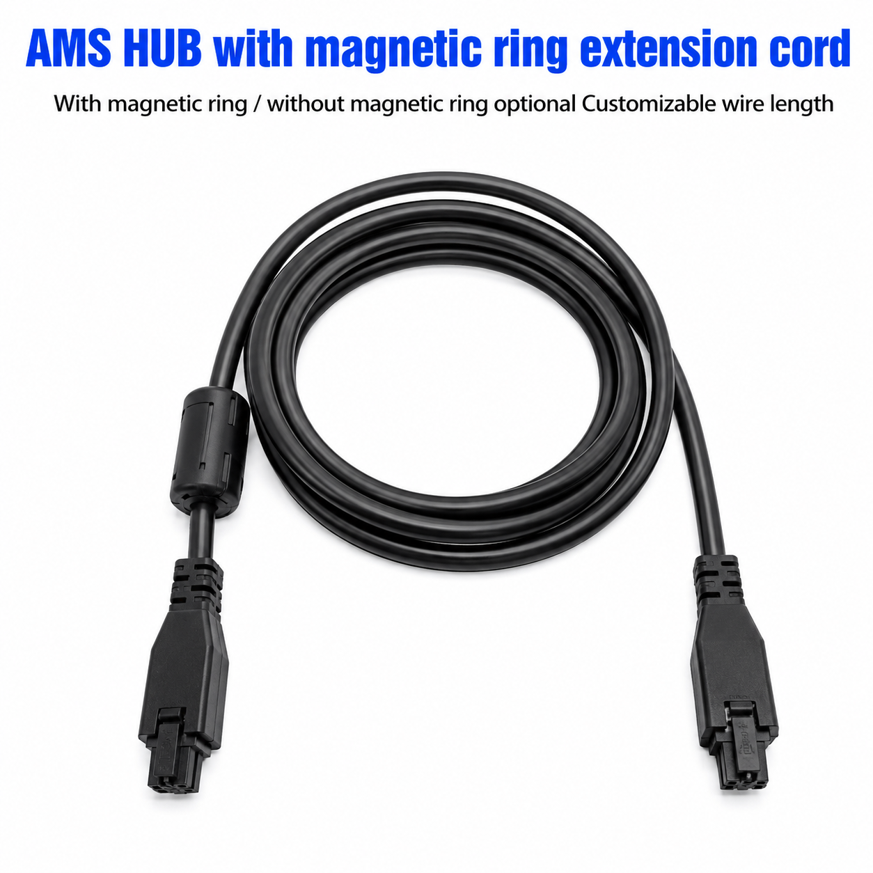 AMS HUB 1M 6-pin With Magnetic Ring Extension Cable For Bambu Lab X1/P1 AMS Extension Cable CN - Image 3