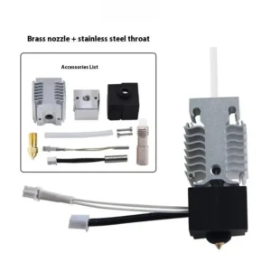 Ender-3 V3 SE Hotend Kit with Heatsink (with 0.4 Brass Nozzle, Stainless Steel Throat)
