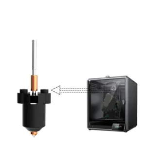 K1C Ceramic Hotend Kit (Old Version) – 0.4mm Black Steel Nozzle, without Heatsink