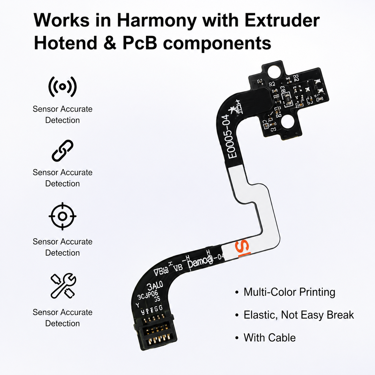 Hall Switch Board Assembly for Bambu Lab P1P/P1S Extruder Filament Sensor Replacement CN - Image 3