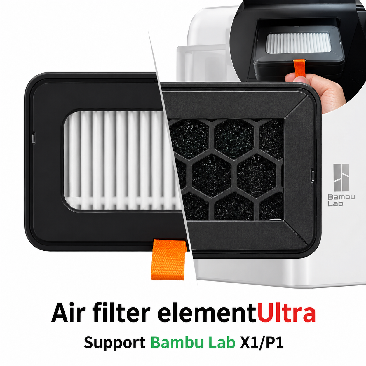 Bambu Lab X1/P1 Filter Cartridge Ultra (HEPA13 + Activated Carbon) CN - Image 3