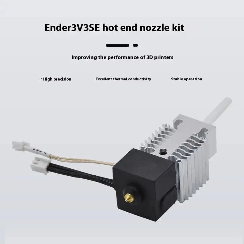 Ender-3 V3 SE Hotend Kit with Heatsink (with 0.4 Brass Nozzle, Stainless Steel Throat) - Image 3