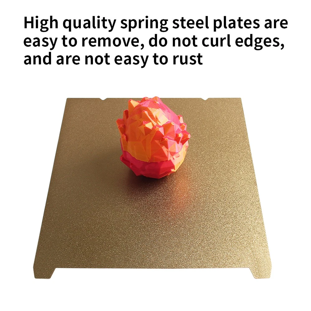 Creality K1 Max Double-Sided Gold PEI Textured Spring Steel Build Plate – 310 × 315mm - Image 4