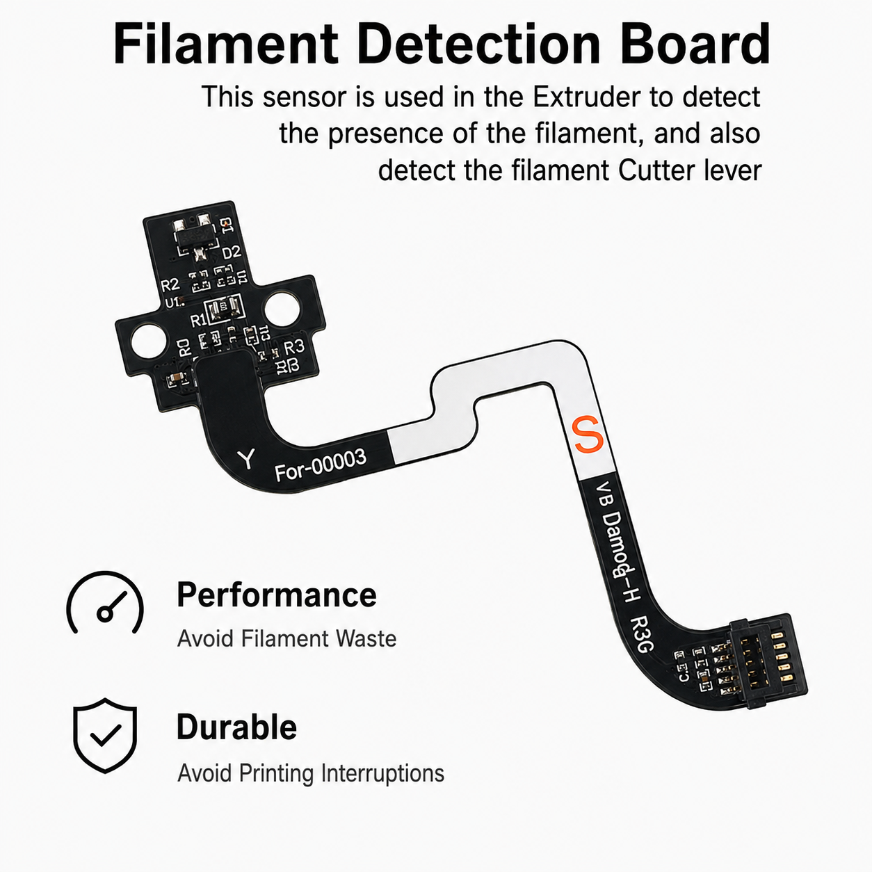 Hall Switch Board Assembly for Bambu Lab P1P/P1S Extruder Filament Sensor Replacement CN - Image 5